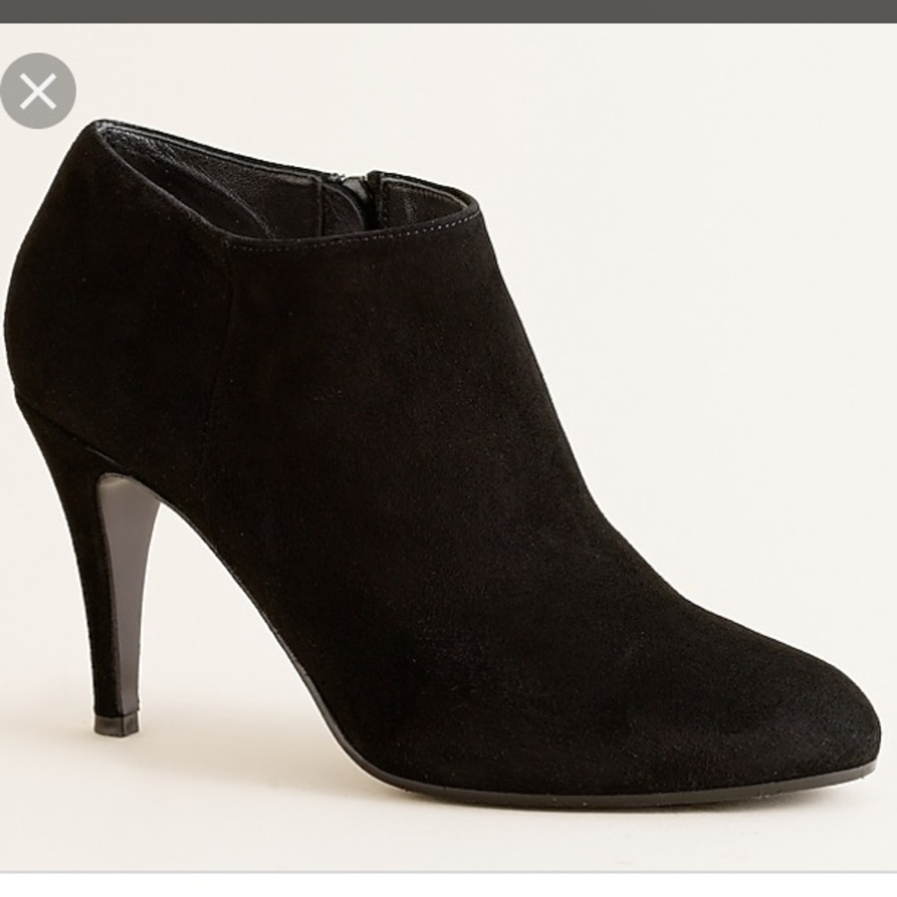 J Crew Black Suede Metropolitan Ankle Boot Size 12